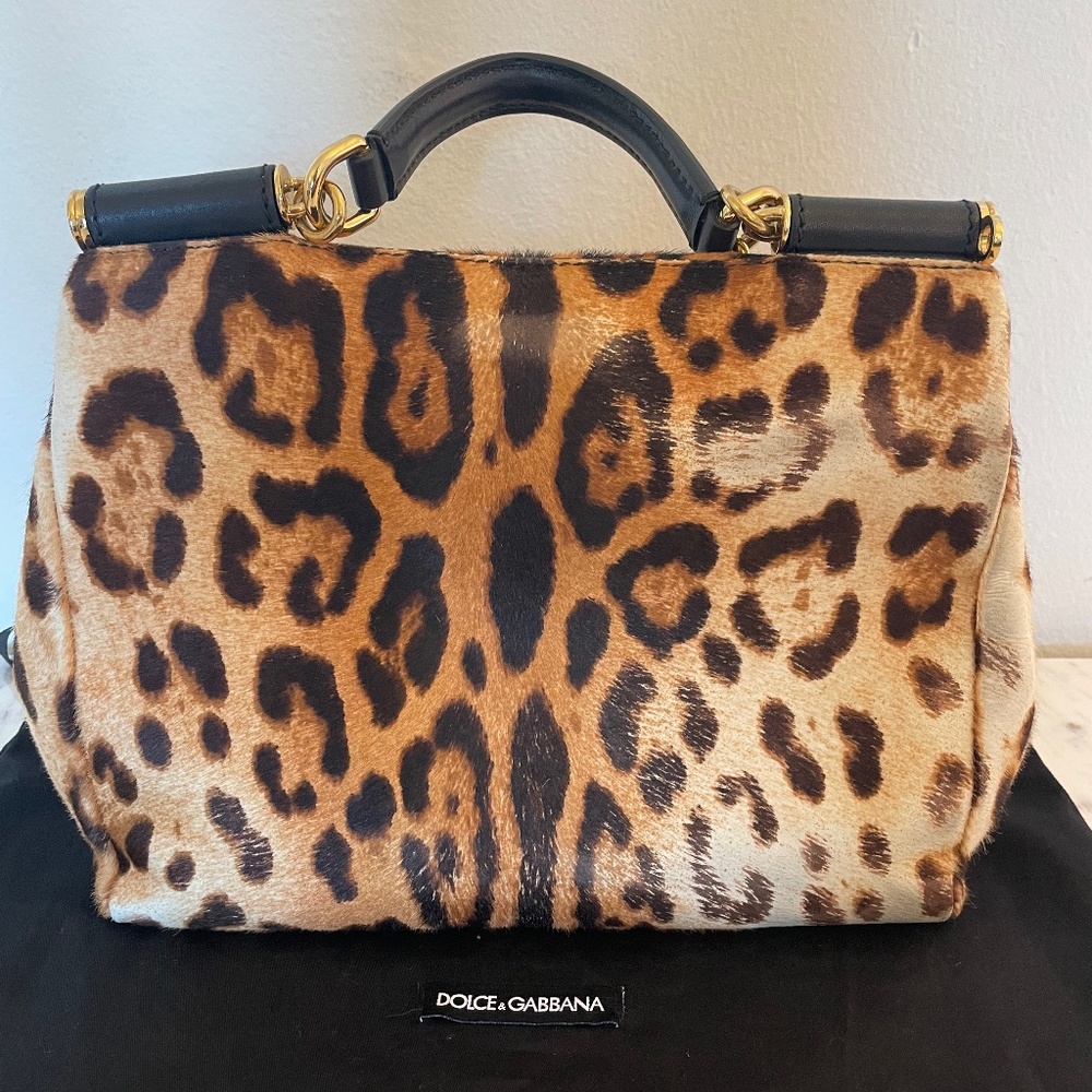 Dolce & Gabbana Real Calf hair Leopard Bag - Rare